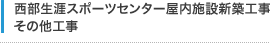 西部生涯スポーツセンター屋内施設新築工事 その他工事