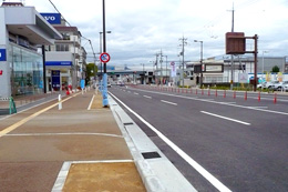 奈良県街路改良三条菅原線 道路拡幅工事